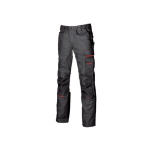 upower free pantalon multifuncional talla 58 multiples bolsillos estrategicos, rodilleras resistentes, detalles reflectantes, costuras triples, proteccion dpi1 color gris meteorito