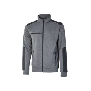 upower snug sudadera acolchada con cremallera talla m bolsillos forrados, refuerzos antiabrasion, insertos reflectantes, proteccion dpi1 color gris meteorito