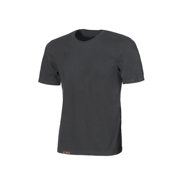 upower linear camiseta basica de algodon talla 3xl estructura tubular sin costuras, cuello acanalado, proteccion dpi1, lotes de 5 o 30 unidades color gris meteorito