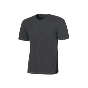 upower linear camiseta basica de jersey de algodon talla l estructura tubular sin costuras, cuello acanalado, proteccion dpi1, lotes de 5 o 30 unidades color gris meteorito