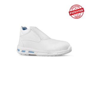 upower glace o calzado de seguridad bajos talla 41 empeine new safety dry, puntal de composite, antideslizante, suela de poliuretano, proteccion s2 fo sr color blanco