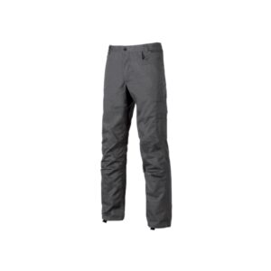 upower alfa pantalon de trabajo con multiples bolsillos talla 64 porta martillo, bolsillos para rodilleras, cintura elastica, proteccion dpi1 color gris meteorito