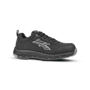 upower jester esd calzado de seguridad talla 36 resistente a la abrasion e hidrofugo, puntera fibertoe, plantilla antiperforacion ultraligera, suela eva con caucho, proteccion s3s ci hi hro fo sr color gris oscuro
