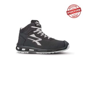upower stego s esd calzado de seguridad talla 47 puntera airtoe aluminium, antipinchazos, parte superior repelente al agua, suela infinergy, proteccion s3s ci fo sr color gris oscuro