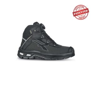 upower kora s zapato de seguridad alto talla 48 resistente a la abrasion, repelente al agua, forro gore tex, puntera aluminio, proteccion s7s ci hi hro fo sr color gris oscuro