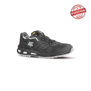 upower face s esd calzado de seguridad bajos talla 42 cuero nubuck, puntera de aluminio, hidrofugos, antiarrugas, antideslizantes, suela pu/pu, proteccion s3s ci fo sr color gris oscuro