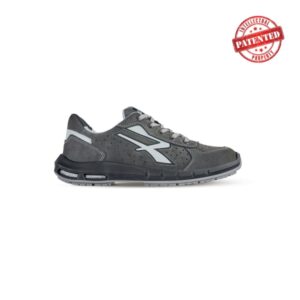 upower rigel plus s esd calzado de seguridad bajos talla 46 gamuza perforada, puntera de aluminio, suela antideslizante, inserto anti fatiga, proteccion s1ps fo sr color gris oscuro