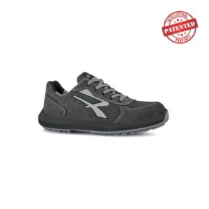 upower rigel s esd calzado de seguridad bajos talla 40 gamuza perforada, puntera de aluminio, antideslizante, suela pu/pu high rebound, proteccion s1ps fo sr color gris oscuro