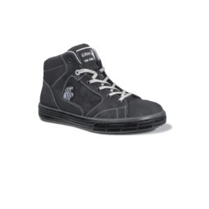 upower lion s calzado de seguridad altos talla 43 cuero nubuck natural hidrofugo, puntal de aluminio antipinchazos, suelas antideslizantes, proteccion s3s fo sr color gris oscuro