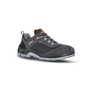 upower twister s calzado de seguridad talla 39 durabilidad y confort, empeine gamuza y malla transpirable, puntal compuesto, antiperforacion, antideslizante, suela doble densidad, proteccion s1ps fo sr color gris oscuro