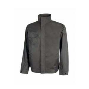 upower sofia cazadora de trabajo talla m mechanical stretch, lavable a alta temperatura, bolsillos con cremallera, puños ajustables, portacredenciales integrado color gris oscuro