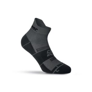 upower balmy calcetines de trabajo cortos talla m maxima transpirabilidad, ventilacion superior, costuras planas antirrozaduras, talon y puntera reforzados, alta durabilidad color gris oscuro