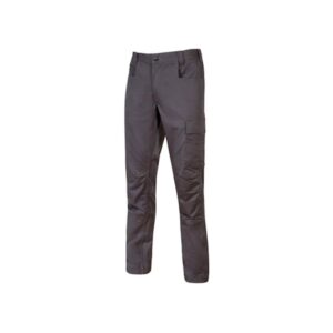 upower bravo top pantalon cvc stretch talla 3xl multiples bolsillos, martillo en cintura, triple costura, ajuste slim fit, proteccion dpi1 color gris oscuro