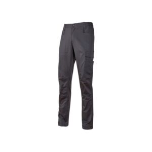 upower bravo top winter pantalones de trabajo invernales talla 2xl algodon elastizado, triple costura, multibolsillos, cintura elastizada, slim fit, proteccion dpi1 color gris oscuro