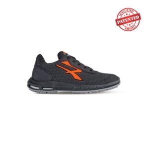 upower taurus plus s esd calzado de seguridad talla 45 puntera airtoe aluminium, sistema antipinchazos, alta resistencia a la abrasion, suela pu/pu high rebound, proteccion s3s ci fo sr color gris oscuro/naranja