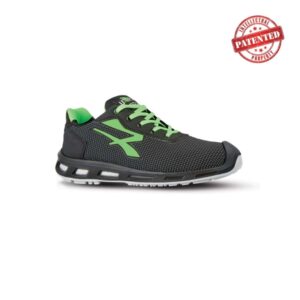 upower strong s esd calzado de seguridad talla 42 puntera airtoe aluminium, sistema antipinchazos, alta resistencia a la abrasion, suela infinergy, proteccion s3s ci fo sr color gris oscuro/verde