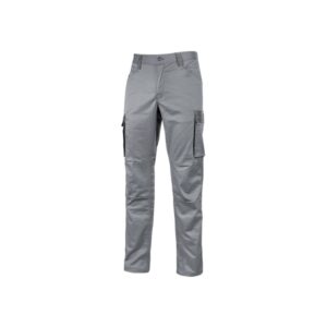upower crazy pantalones cargo stretch talla l bolsillos multifuncionales, refuerzo poli oxford, detalles reflectantes, cinturilla elastica, rodillas preformadas, proteccion dpi1 color gris piedra