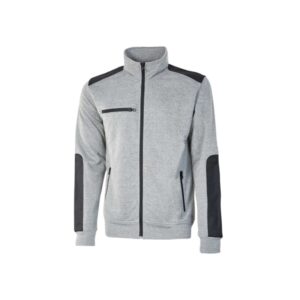 upower snug sudadera acolchada con cremallera talla 6xl bolsillos con cierre, refuerzos antiabrasion, insertos reflectantes, proteccion dpi1 color gris plateado