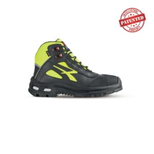 upower mind s 3 zapato de seguridad alto talla 36 cuero de grano suave, puntera en compuesto, forro gore tex, suela infinergy, proteccion s7s ci fo sr color gris/amarillo