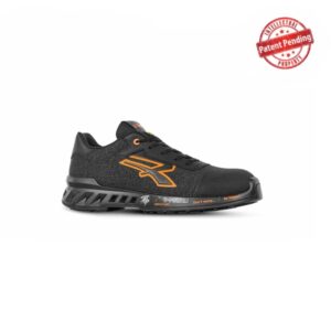 upower bruce s esd calzado de seguridad super ligeros talla 44 nylon transpirable, proteccion anti abrasion, suela antideslizante, anti perforacion, puntera airtoe aluminium, s1ps fo sr color gris/naranja