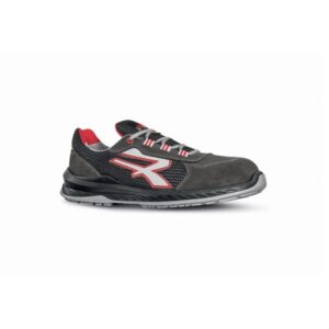 upower demon s esd calzado de seguridad con puntera airtoe composite talla 46 sistema antiperforacion, ultranspirables, plantilla wow2 antifatiga, suela antideslizante color gris/rojo