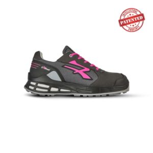 upower ivy s esd calzado de seguridad de trabajo talla 40 empeine transpirable, puntera reforzada, plantilla anatomica antibacteriana, proteccion airtoe aluminium, retorno de energia infinergy color gris/rosa