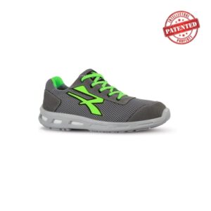 upower summer s esd calzado de seguridad bajo talla 48 puntera airtoe aluminium, antipinchazos, suela infinergy, transpirable, proteccion s1ps fo sr color gris/verde