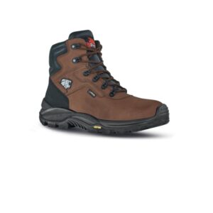 upower climb gtx s calzado de seguridad botines talla 46 empeine pull up hidrofugo, impermeable y transpirable, puntal composite, antiperforacion, suela antideslizante pu/vibram, proteccion s7s ci hi hro fo sr color marron