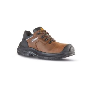 upower moska uk s esd calzado de seguridad altos y robustos talla 41 piel pull up hidrofuga, puntera composite airtoe, sistema antiperforacion textil, suela antideslizante resistente al aceite, proteccion contra el frio color marron