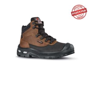 upower floyd s esd calzado de seguridad altos talla 40 hidrorrepelentes, puntera de aluminio, anti abrasion, antideslizantes, suela pu infinergy, proteccion s3s ci an fo sr color marron