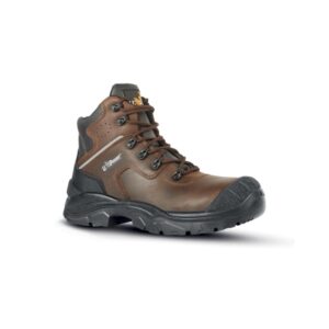 upower greenland uk s calzado de seguridad botines talla 41 empeine piel hidrofugo, refuerzo poliuretano, airtoe composite, antiperforacion, antideslizante, suela pu/pu, proteccion s3s fo sr color marron
