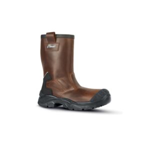 upower alaska uk s calzado de seguridad botines talla 47 empeine piel hidrofugo, forro lana ecologica, puntera airtoe composite, antiperforacion, antideslizante, proteccion s3s ci fo sr color marron