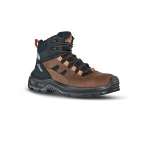 upower jazz s calzado de seguridad botines talla 41 empeine piel pull up engrasado, hidrofugo, puntal composite, antiperforacion, suela antideslizante, proteccion s3s fo sr color marron