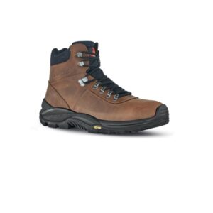 upower trail s botines de seguridad talla 42 empeine piel pull up engrasado hidrofugo, puntal composite, antiperforacion, transpirables, suela antideslizante pu/vibram, proteccion s3s ci hi hro fo sr color marron