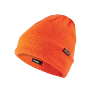 upower one ropa de trabajo con gorro de invierno thinsulate talla unica comodidad y proteccion, linea plus, material acrilico color naranja fluorescente