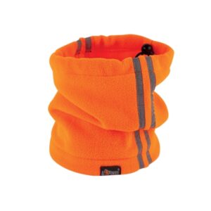 upower braga de cuello funcional talla unica reguladores ajustables, proteccion y estilo, material 100% poliester, durabilidad asegurada color naranja fluorescente