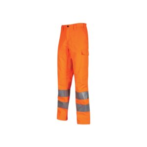 upower sirius pantalon de trabajo alta visibilidad talla 3xl resistente al desgaste, elementos reflectantes, bolsillos funcionales, ajuste confortable, proteccion zona lumbar color naranja fluorescente