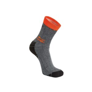 upower giady calcetines tecnicos talla unica tecnologia memory size, material transpirable, plantilla amortiguadora, costuras planas, collar anti torsion color naranja fluorescente