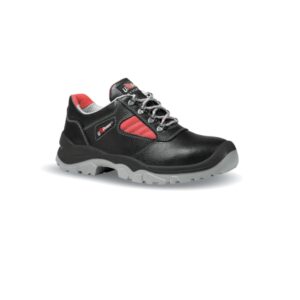 upower mauna l calzado de seguridad bajos talla 44 empeine cuero hidrofugo, puntal acero, antiperforacion, antideslizante, lamina acero ergonomica, suela pu/pu, proteccion s3 fo sr color negro