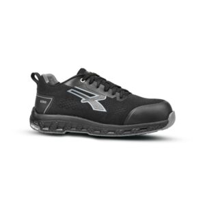 upower rook esd zapato de trabajo talla 42 seguridad avanzada, transpirable, ligero, puntera fibertoe, plantilla antiperforacion, suela eva, proteccion s1ps hi hro fo sr color negro