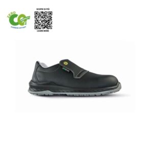 upower burn o esd calzado de seguridad eco friendly talla 35 puntera airtoe composite, resistente al agua, suela antideslizante, plantilla antibacteriana, proteccion s2 fo sr color negro