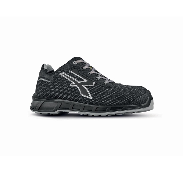 upower jackson s esd calzado de seguridad bajos talla 46 proteccion s3s ci fo sr, antideslizantes, antiabrasion, antiestaticos, punta compuesta ligera, suela resistente al frio color negro