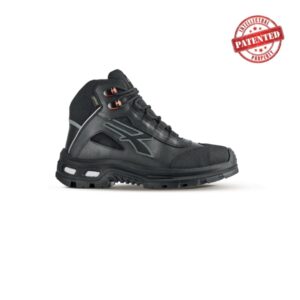upower fixed s zapato de seguridad alto talla 48 cuero de grano suave, puntera antiabrasion, repelente al agua, forro gore tex, proteccion s7s ci fo sr color negro