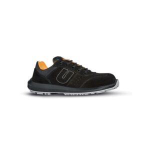 upower sun s calzado de seguridad bajos talla 35 airnet gamuza, mesh transpirable, airtoe composite, antiperforacion, antideslizante, suela pu/pu, proteccion s1ps fo sr color negro