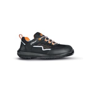 upower miami s calzado de seguridad bajos talla 40 ligeros y comodos, empeine en piel pull up, airtoe composite, antiperforacion, antideslizante, suela pu/pu, proteccion s1ps fo sr color negro