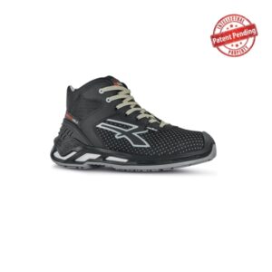 upower jacob s esd calzado de seguridad altos talla 42 ligeros y comodos, resistencia a la abrasion, impermeables, transpirables, anti impactos, puntera de aluminio, antideslizantes, proteccion s3s ci fo sr color negro