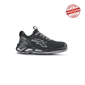 upower marlin s esd calzado de seguridad bajos talla 46 resistencia a la abrasion, impermeables y transpirables, puntera de aluminio, suela antideslizante, proteccion s3s ci fo sr color negro