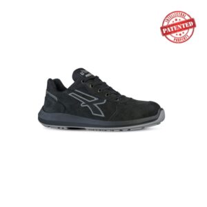 upower shedir s esd calzado de seguridad altos talla 48 cuero nubuck resistente, puntera de aluminio, hidrofugos, antiarrugas, antideslizantes, suela pu/pu high rebound, proteccion s3s ci fo sr color negro
