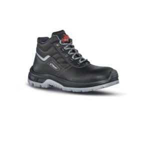 upower pitucon l botines de seguridad talla 46 empeine piel hidrofugo, puntal composite, lamina acero ergonomica, suela antideslizante pu/pu, proteccion s3 fo sr color negro