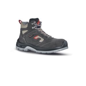 upower check l botines de seguridad talla 36 empeine en gamuza suave, textile ultra transpirable, puntal composite, antiperforacion, antideslizante, suela doble capa pu, proteccion s1p fo sr color negro